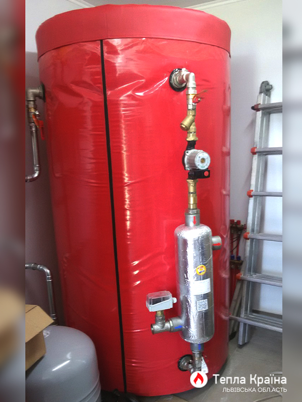 Буферна ємність KHT з теплообмінником AFOK для приготування гарячої води