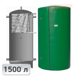 Акумуляційна ємність із теплообмінником із нержавііючої сталі Kuydych ЕАІ-10-1500 1500 л
