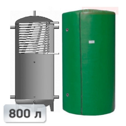 Акумуляційна ємність із теплообмінником із нержавііючої сталі Kuydych ЕАІ-10-800 800 л