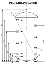 Теплоакумулятор KHT PS-C-00-400-GP-PU без теплообмінників