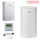 арт. 2-000-015-106 - Котел конденсаційний Condens 7000 W ZSBR 28-3A, бак непрямого нагріву WSTB 160, погодозалежний регулятор FW100, комплект димовидалення AZB 916