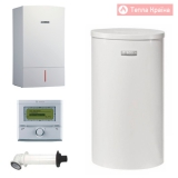 арт. 2-000-015-109 - Котел конденсаційний Condens 7000 W ZBR 42-3A, бак непрямого нагріву WSTB 200, погодозалежний регулятор FW200, система димовидалення AZB 918