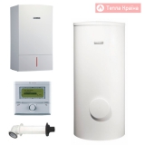 арт. 2-000-015-111 - Котел конденсаційний Condens 7000 W ZBR 42-3A, бак непрямого нагріву WST 400-5C, погодозалежний регулятор FW200, система димовидалення AZB 918
