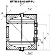 Буферна ємність для теплового насосу HPTH-3-B-60-WP-PU