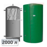 Акумуляційна ємність із теплообмінником із нержавііючої сталі Kuydych ЕАІ-10-2000 2000 л