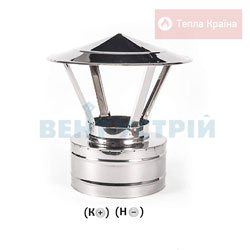 Грибок термо 1мм ø100/160 сталь AISI 304